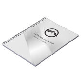 Elegantes Silver Real Anwesen Notizblock (Linke Seite)