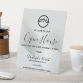 Elegantes Silver Real Anwesen Sockelschild (In SItu)