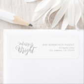 Elegantes Silver Retourenaufkleber (Insitu)