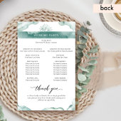 Elegantes Silver Sage Wedding Programm