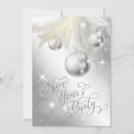 Elegantes Silver Silver Silver's Silver Party Einladung
