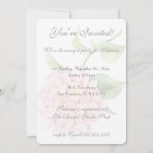 Elegantes Silver Stripes Brautparty Einladung (Rückseite)