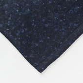 Elegantes Silver Sun Moon Doodle Mandala Blue Desi Fleecedecke (Ecke)