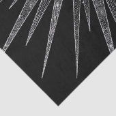 Elegantes Silver Sun Moon Mandala Black Design Seidenpapier (Ausschnitt)