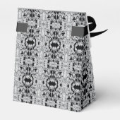 Elegantes Silver und Aquamarin Blue Wedding Geschenkschachtel (Rückseite)