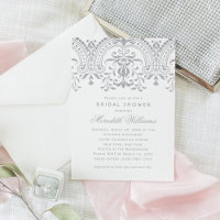 Elegantes Silver Vintag Glamour Brautparty