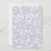 Elegantes Silver Wedding Dress Brautparty Einladung (Rückseite)