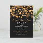 Elegantes Silvester Party Einladung (Stehend Vorderseite)