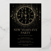 Elegantes Silvester Party Einladung (Vorderseite)