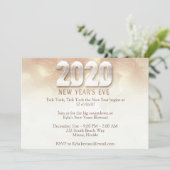 Elegantes Silvester Party Einladung (Stehend Vorderseite)