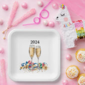 Elegantes Silvester-Party Pappteller (Party)