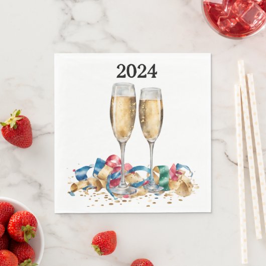 Elegantes Silvester-Party Serviette (Beispiel)