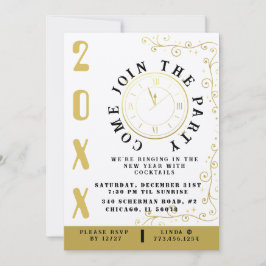 Elegantes Silvesterfest-Party Einladung