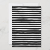 Elegantes Simple Black Christmas Party Einladung (Rückseite)