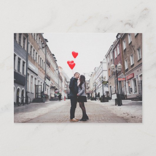 Elegantes Simple Wedding Online UAWG Foto Begleitkarte (Rückseite)