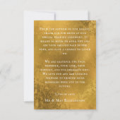 Elegantes Single Foto Hochzeit Dankeschön Karte (Rückseite)