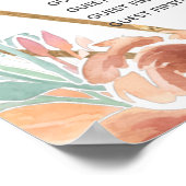 Elegantes Sitzdiagramm Poster (Ecke)