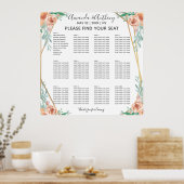 Elegantes Sitzdiagramm Poster (Küche)