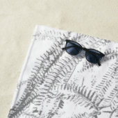 Elegantes Siver Farnmuster Strandtuch (Beispiel)