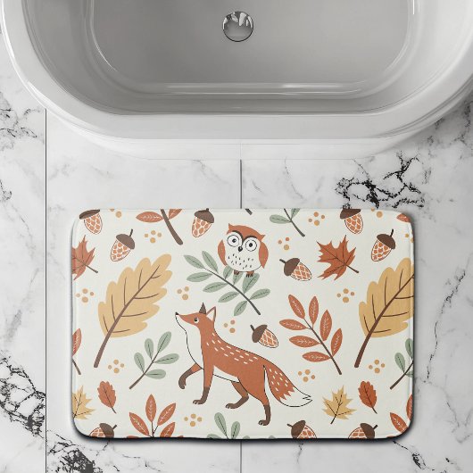 Elegantes skandinavisches Fall Pattern Badematte