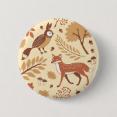 Elegantes skandinavisches Fall Pattern Button (Vorderseite)