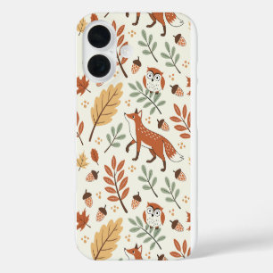 Elegantes skandinavisches Fall Pattern iPhone 16 Hülle