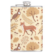 Elegantes skandinavisches Fall Pattern Flachmann (Vorderseite)