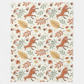 Elegantes skandinavisches Fall Pattern Fleecedecke (Vorderseite)
