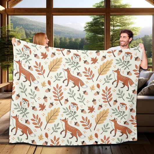 Elegantes skandinavisches Fall Pattern Fleecedecke
