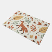 Elegantes skandinavisches Fall Pattern Fußmatte (Schrägansicht)