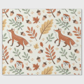 Elegantes skandinavisches Fall Pattern Geschenkpapier (Flach)