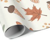Elegantes skandinavisches Fall Pattern Geschenkpapier (Rolleneckpunkt)
