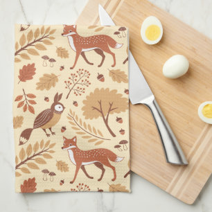 Elegantes skandinavisches Fall Pattern Geschirrtuch