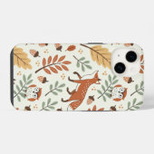 Elegantes skandinavisches Fall Pattern iPhone Hülle (Rückseite (Horizontal))