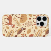 Elegantes skandinavisches Fall Pattern iPhone Hülle (Rückseite (Horizontal))