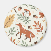 Elegantes skandinavisches Fall Pattern Magnet (Vorne)