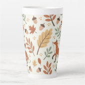 Elegantes skandinavisches Fall Pattern Milchtasse (Vorderseite)