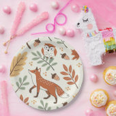 Elegantes skandinavisches Fall Pattern Pappteller (Party)