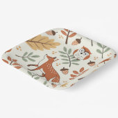 Elegantes skandinavisches Fall Pattern Pappteller (Gewinkelt)