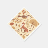 Elegantes skandinavisches Fall Pattern Serviette (Ecke)