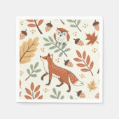 Elegantes skandinavisches Fall Pattern Serviette (Vorderseite)