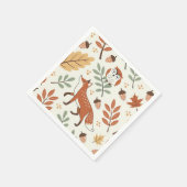 Elegantes skandinavisches Fall Pattern Serviette (Ecke)