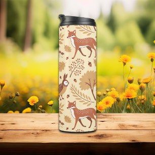 Elegantes skandinavisches Fall Pattern Thermosbecher