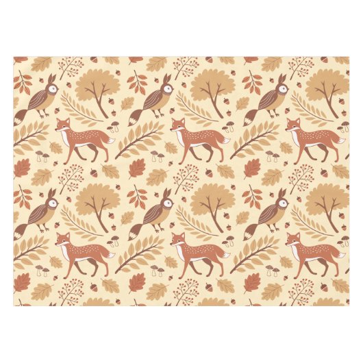 Elegantes skandinavisches Fall Pattern Tischdecke (Vorderseite (Horizontal))