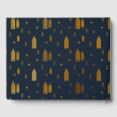 Elegantes skandinavisches Weihnachten Gästebuch (Rückseite)