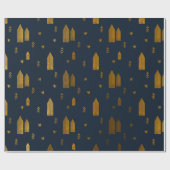 Elegantes skandinavisches Weihnachten Geschenkpapier (Flach)