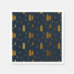 Elegantes skandinavisches Weihnachten Serviette