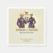 Elegantes Skelett-Kostüm-Cocktail-Halloween-Party