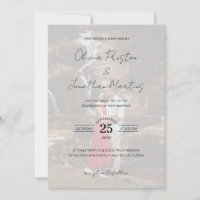 Elegantes Skript 5 Fotos Hochzeit QR Code UAWG