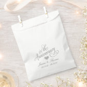 Elegantes Skript 60. Diamantene Hochzeit Geschenktütchen (Ausgeschnitten)